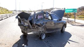 Fuerte choque entre dos autos causó demoras en Ruta 7