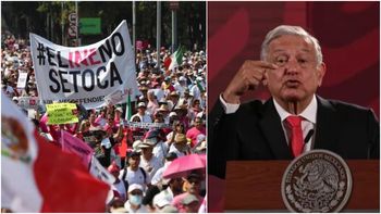 Multitudinaria marcha de López Obrador en la Ciudad de México