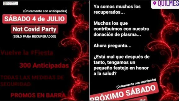 Convocan a una fiesta sólo para personas recuperadas de Covid