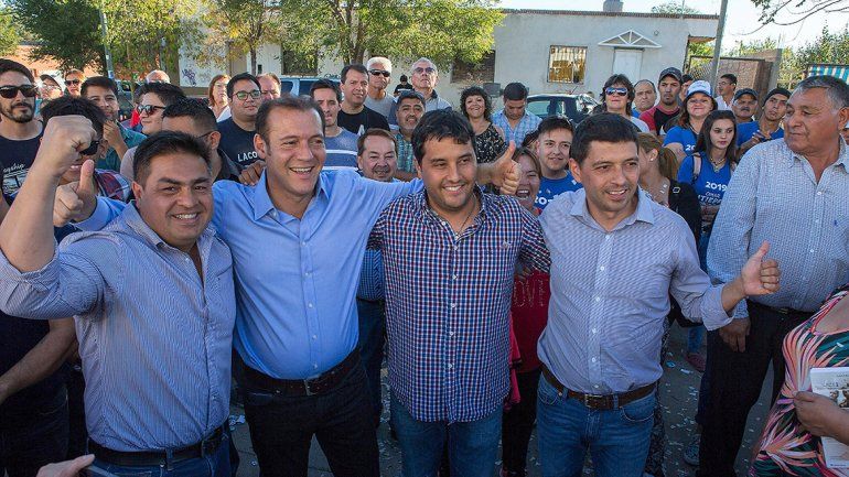 Gutiérrez fue a celebrar la victoria a la cuna del MPN