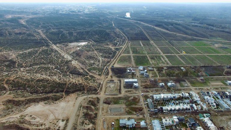 El camino hoy es una huella de tierra. En la foto
