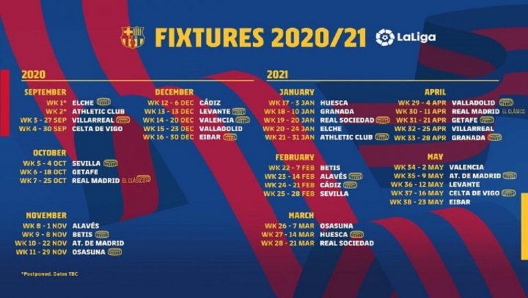 Barcelona: calendario antes de la vuelta con el PSG