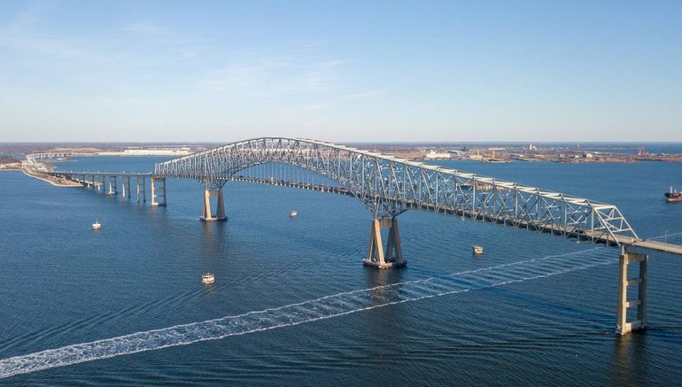 El puente Francis Scott Key de Baltimore, Estados Unidos. El puente Francis Scott Key de Baltimore, Estados Unidos.