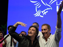 javier Milei y Diego Santilli javier Milei y Diego Santilli