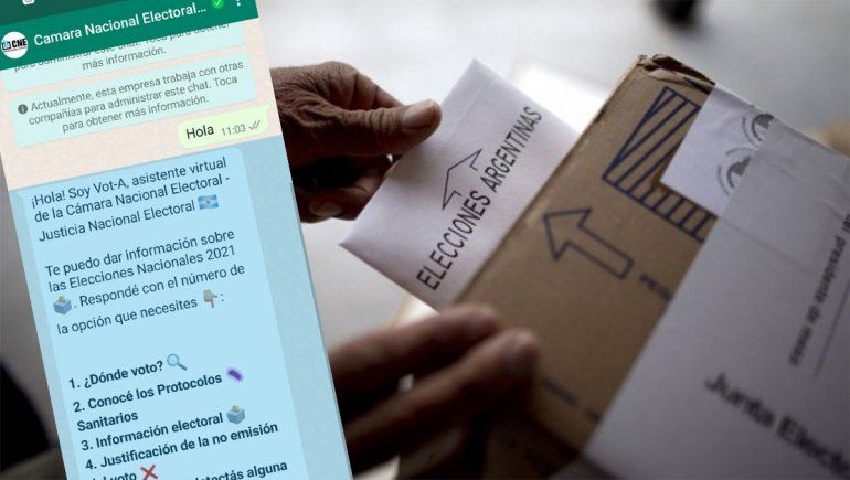 La Cámara Nacional Electoral lanzó un chatbot para consultar el padrón