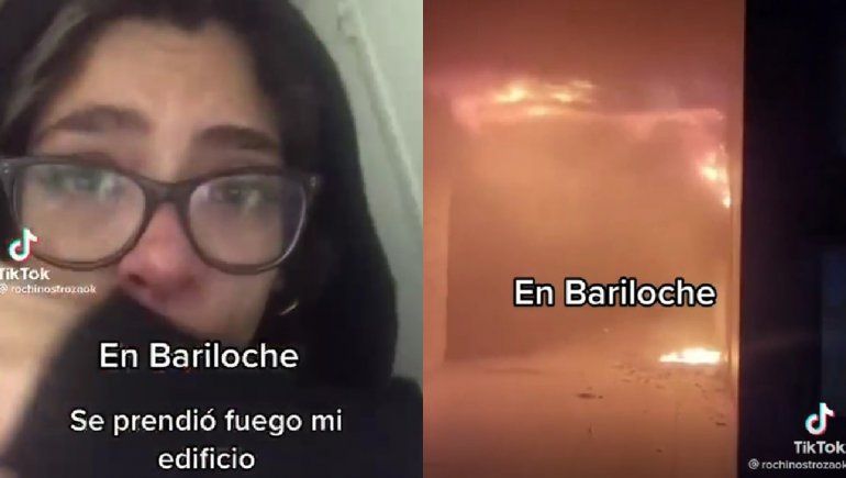 El estremecedor video que grabó una joven atrapada en el Bariloche Center