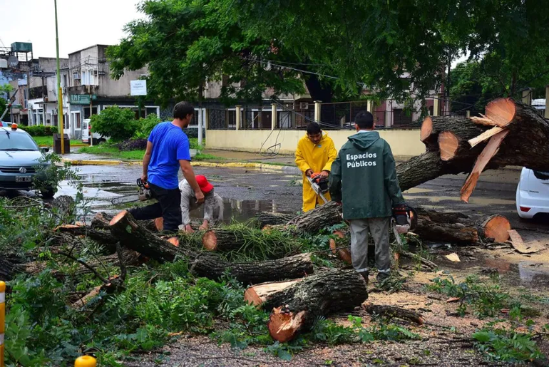 En Bella Vista el fenómeno de fuertes vientos, con intensas lluvias, provocó voladuras de techos en viviendas y comercios En Bella Vista el fenómeno de fuertes vientos, con intensas lluvias, provocó voladuras de techos en viviendas y comercios