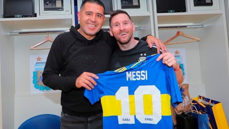 Lionel Messi y Riquelme