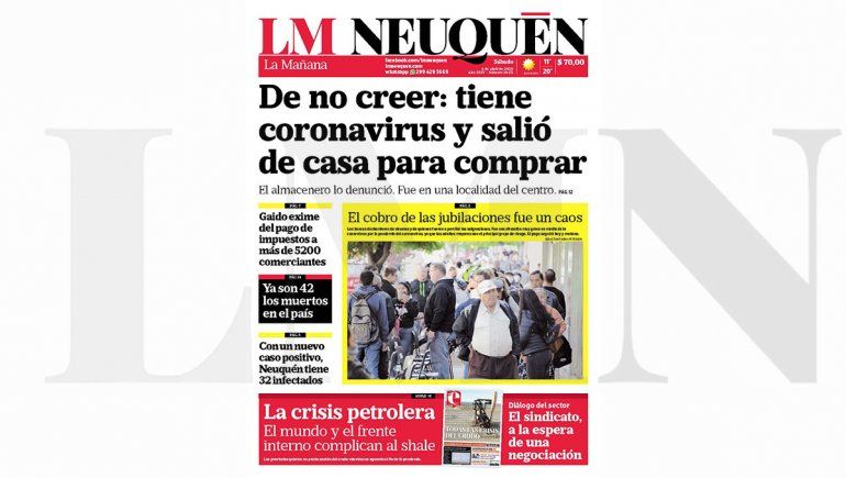 Repasá la edición impresa de este sábado