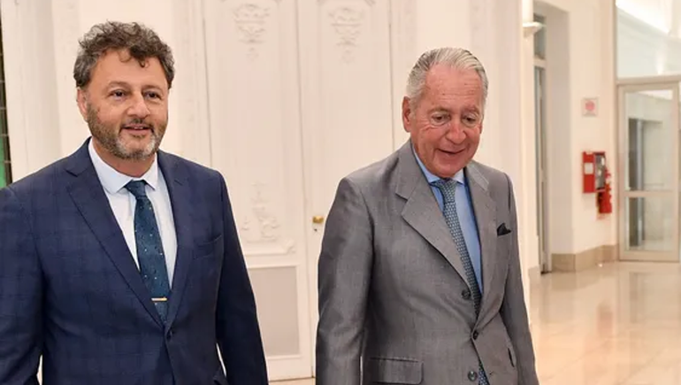 Omar Yasin junto a Daniel Funes de Rioja (UIA). Omar Yasin junto a Daniel Funes de Rioja (UIA).