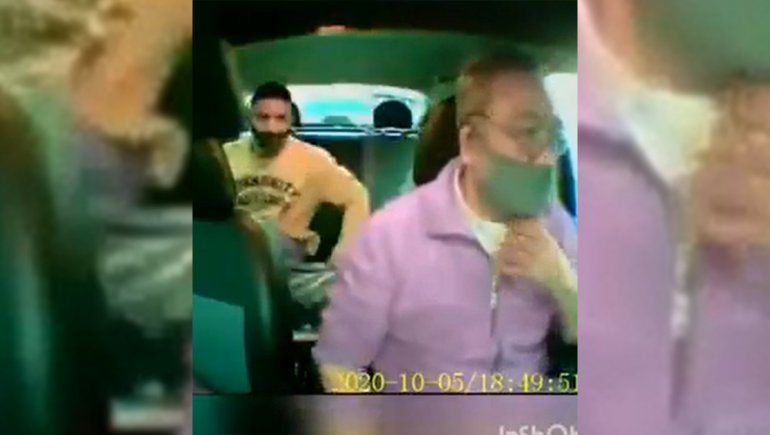 Video: el violento robo a un taxista, en primer plano