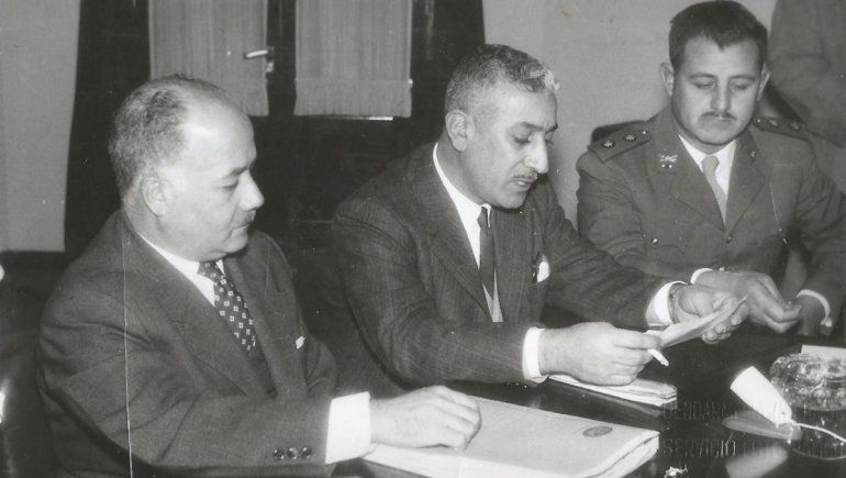 Isaac Afione y gobernador Alfredo Asmar.