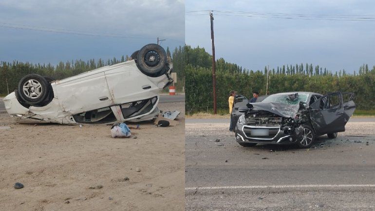 Familia cipoleña se salvó de milagro tras un impresionante choque frontal