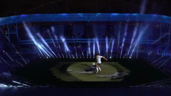 el espectacular homenaje de conmebol a diego previo a partido el espectacular homenaje de conmebol a diego previo a partido