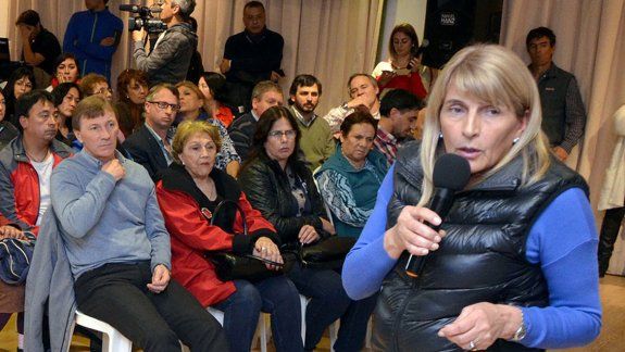 Alma Chani Sapag estuvo ayer en Villa La Angostura y Cutral Co.