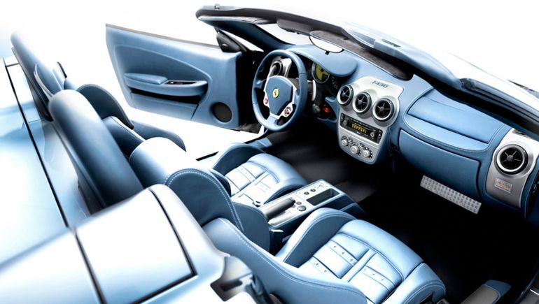 El interior de la Ferrari F430 Spider. El interior de la Ferrari F430 Spider.