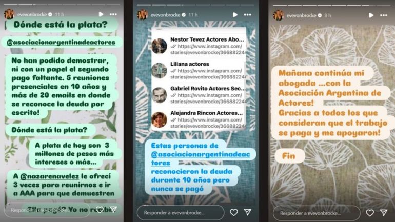 Los reclamos de Evelyn Von Brocke Los reclamos de Evelyn Von Brocke