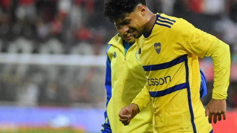 Cuál es la lesión que tiene Medina que preocupó a todo Boca en Rosario