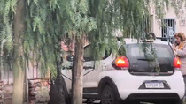 Un fuerte impacto ocurrió en plena hora pico. Un fuerte impacto ocurrió en plena hora pico.