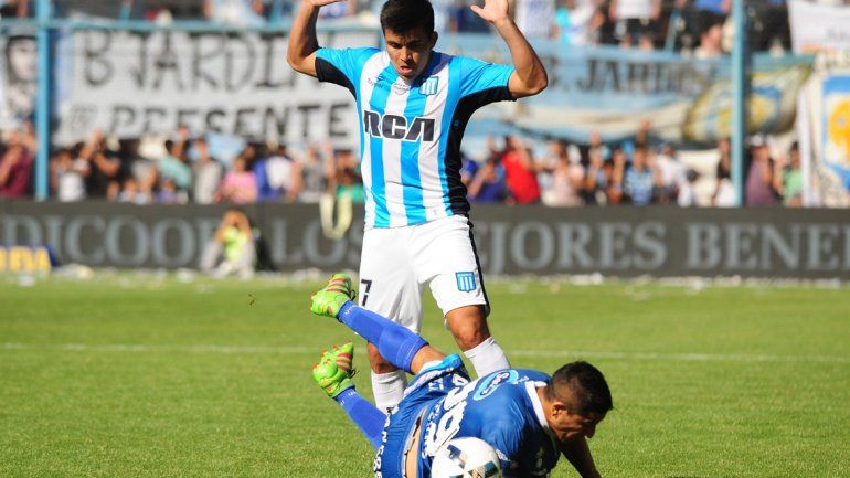 El volante zapalino cumplió una discreta actuación. Fueron a verlo Di Leo