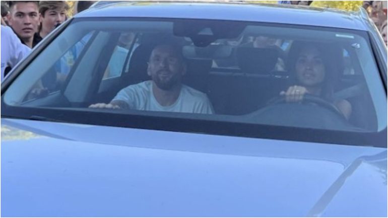 Cómo llegó Messi a Rosario para celebrar que es Campeón del Mundo