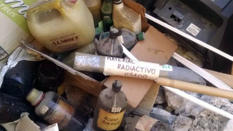 Encontraron residuos radioactivos en el centro