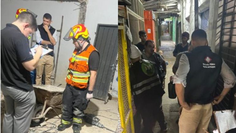 Un joven obrero murió aplastado tras el derrumbe de un depósito en remodelación en Paraguay.
