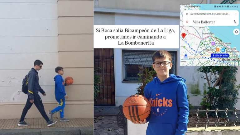 Por amor a Boca y al básquet: la insólita promesa que cumplió un nene de 13 años