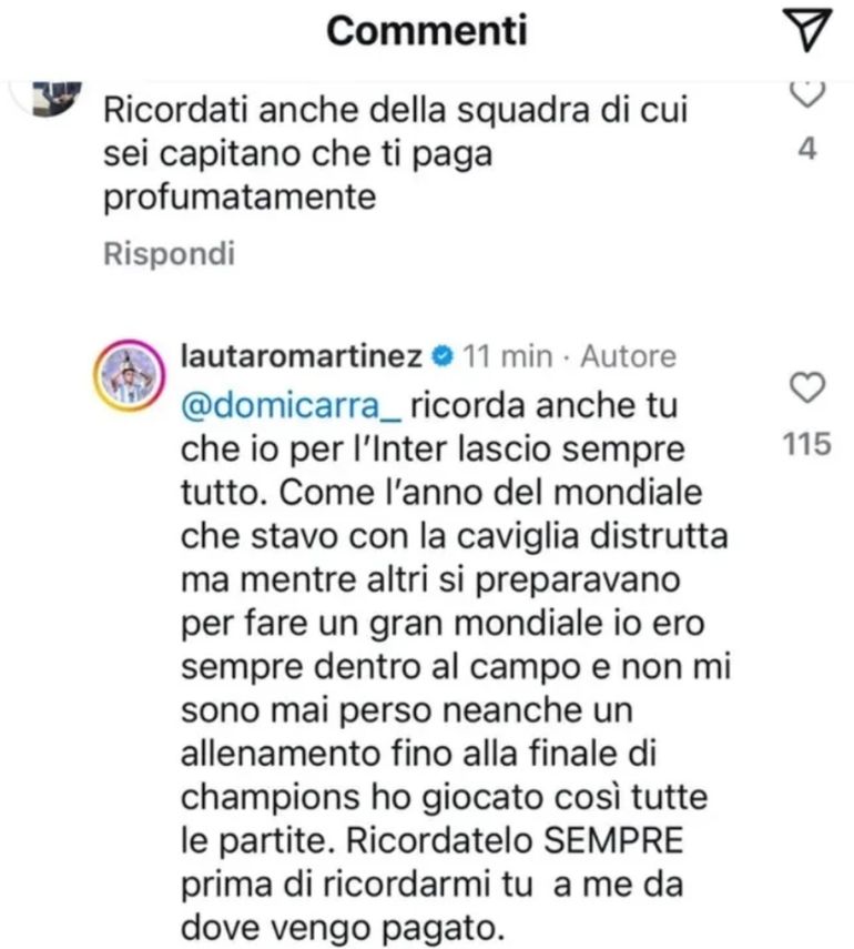 El posteo de la polémica El posteo de la polémica