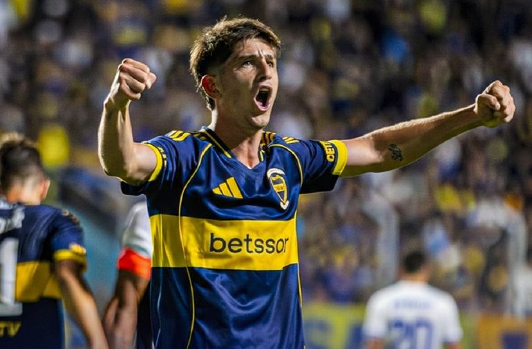 Tomás Belmonte anotó el segundo gol de Boca.