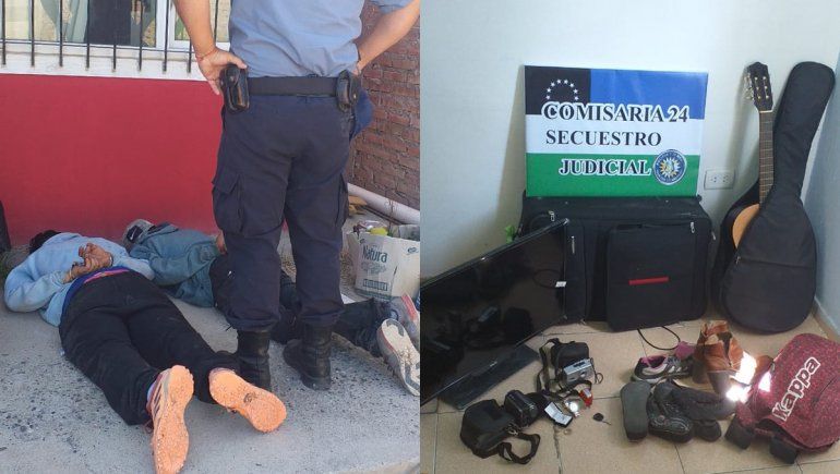 Entraron a robar a la casa de una trabajadora de salud y los descubrieron