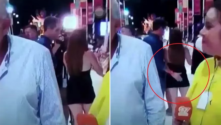 Video: escrachan a intendente cuando manosea a una mujer