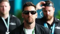 Lionel Messi en el paddock de la Fórmula 1. Lionel Messi en el paddock de la Fórmula 1.