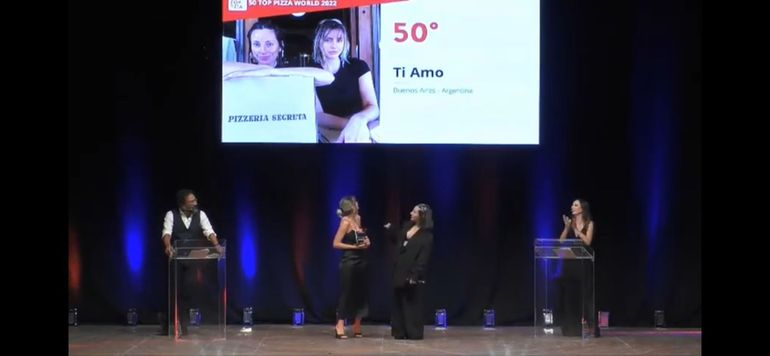 El día de la premiación en Nápoles