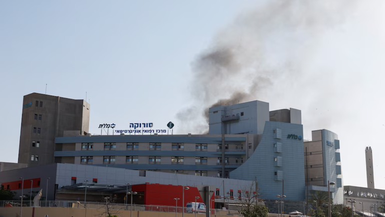 El hospital de Israel que fue afectado por el misil iraní