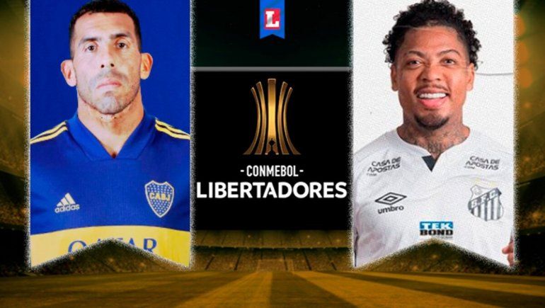 Boca y Santos se disputan el primer partido de la semifinales en Copa Libertadores.