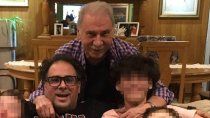 El ex gobernador Sobisch junto a su hijo Martin