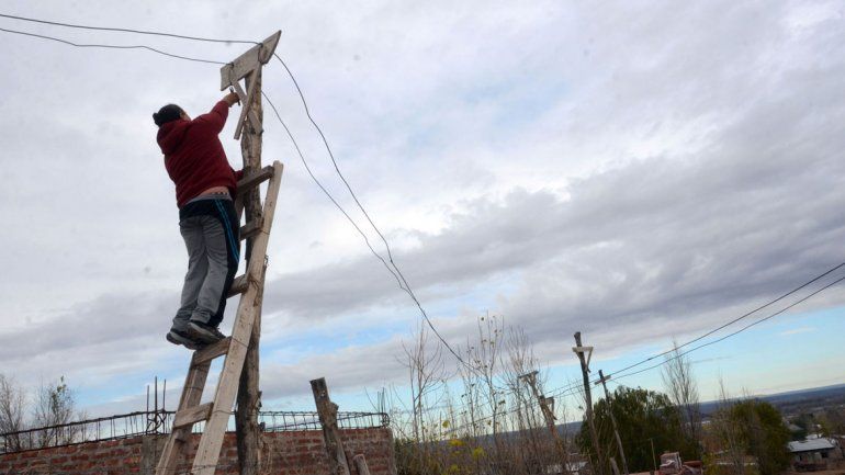 Ni bien se fueron los operarios de CALF