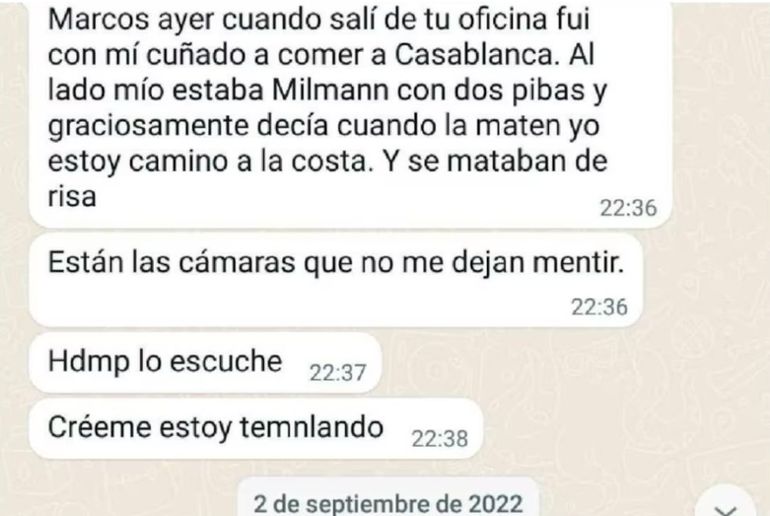 La DATIP no encontró el mensaje que Abello aseguró haberle mandado a Cleri. La DATIP no encontró el mensaje que Abello aseguró haberle mandado a Cleri.