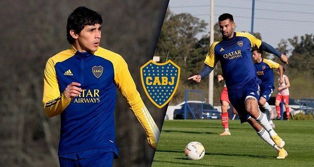 Cardona y Obando peleando su titularidad con Boca