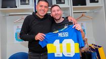 Lionel Messi y Riquelme