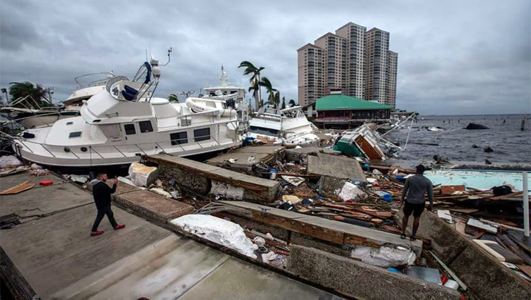 El huracán Ian destrozó Florida pero se degradó