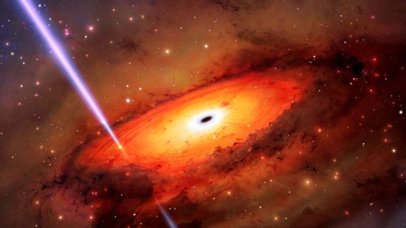 Una ilustración de la supuesta colisión de estrellas, que revolucionó el mundo de la astronomía.