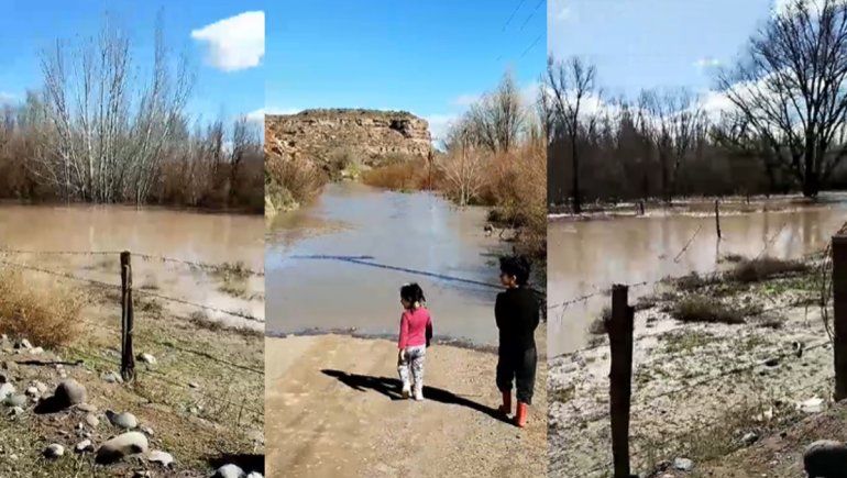 Vecinos autoevacuados: otro golpe de agua llegó a Sauzal Bonito