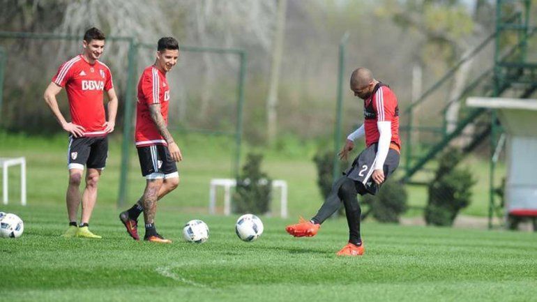Alario y Maidana ayer se entrenaron. Espera a Mina y Moreira.&nbsp;