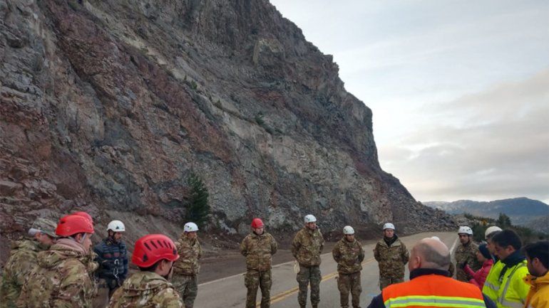 Realizarán tiros de prueba en la ladera Brazo Huemul de la Ruta 40