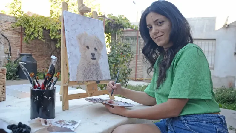 La mejor ilustradora de mascotas vive en Neuquén