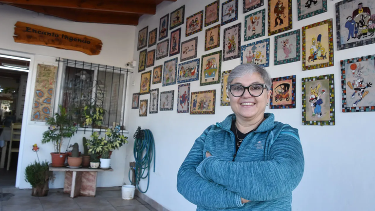 Superó un problema de salud con un taller creativo que le abrió las puertas del mundo