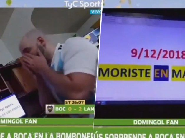 El hincha neuquino de River que se hizo pasar por fana de Boca.