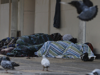 Crece el número de personas en situación de calle.